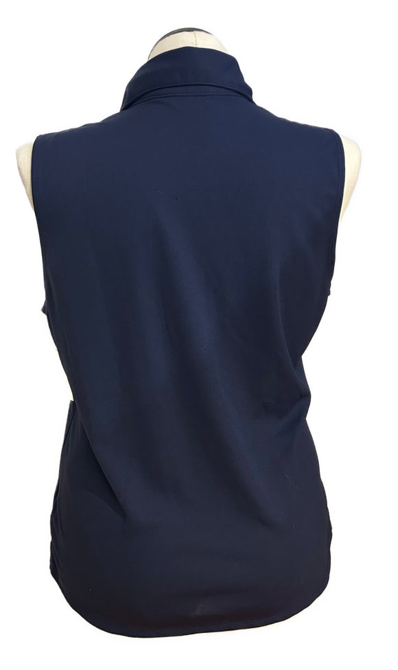 Lady Hagen Navy Sleeveless Polo Size XL