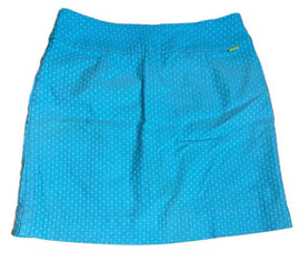 Swing Control Aqua Polka Dot Skort Size 14 - 0