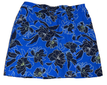 EP NY Royal Blue & Blue Floral Skort Size M