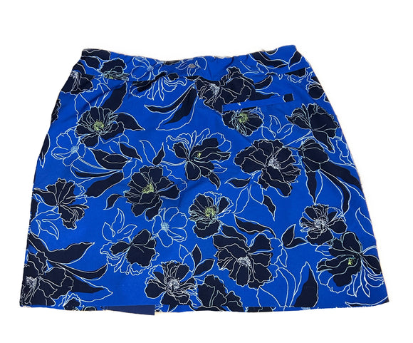 EP NY Royal Blue & Blue Floral Skort Size M