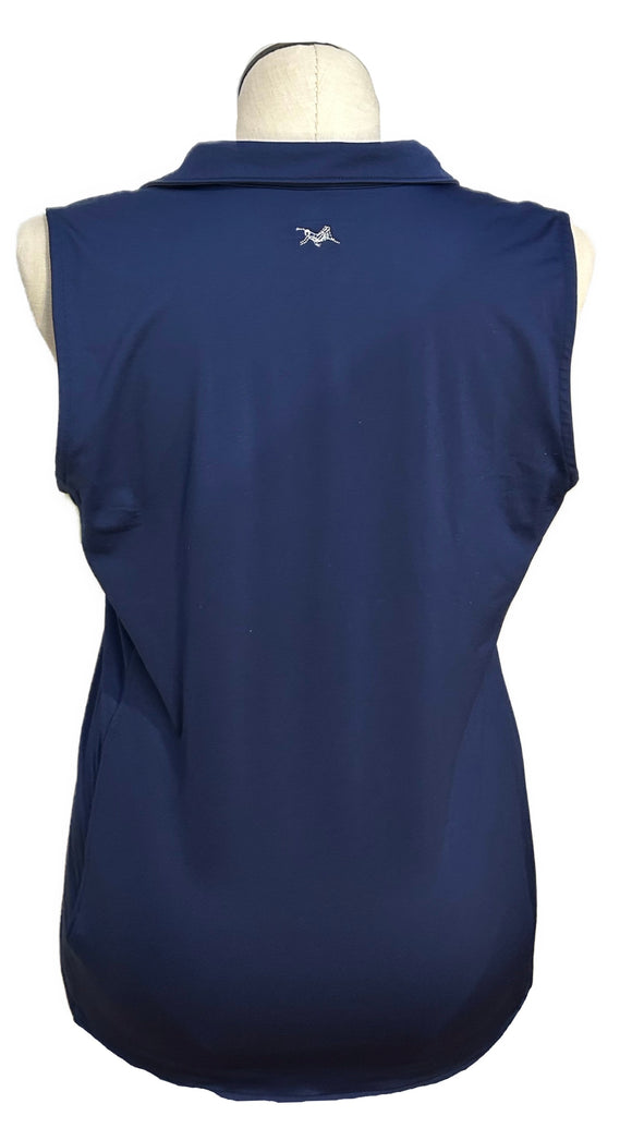 Vineyard Vine Navy Sleeveless Polo Size L