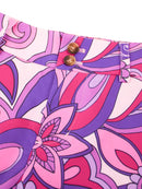 New Loudmouth Women's Bermuda Golf Shorts - Summer of Love Lilac MSP$78-2