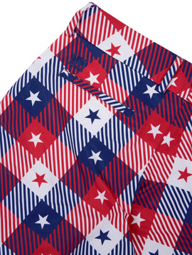New Loudmouth Women's Bermuda Golf Shorts - Star Plaid Size 6 MSP$78 - 0