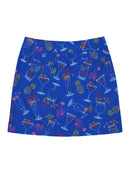 New Loudmouth Blue Neon Cocktails Golf Skort Size 2 MSp$-3