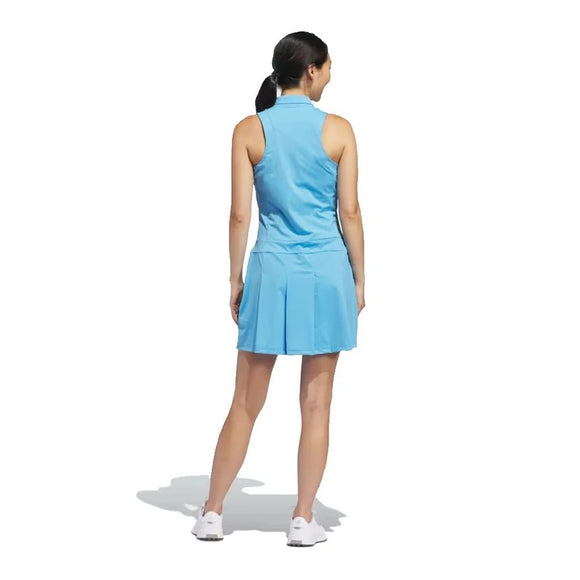 New Adidas Blue Sleeveless Pleated Golf DRess Size M MSP$120