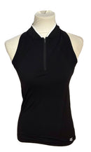 Three Sixty Six Black w/ White Trim Mock Sleeveless Top Size S-1