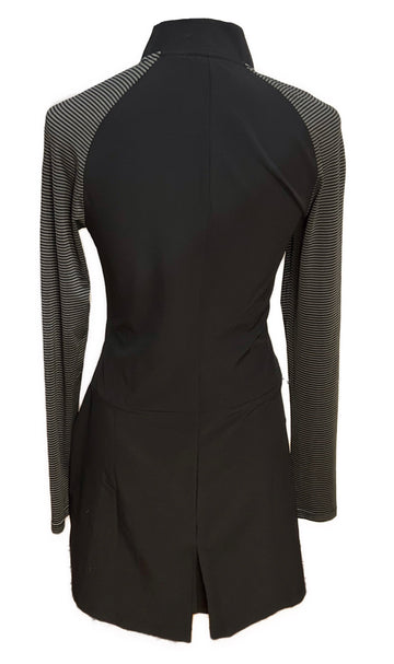Adidas Long Sleeve Black, Navy & Stripe Dress Size XS - 0