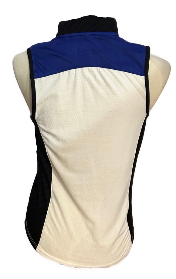 GGBlue luxe sport White, Royal & Black Sleeveless Size S