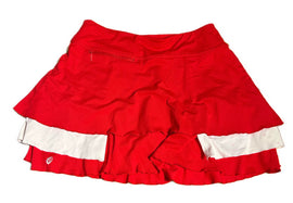 GGBlue luxe sport Red & White Tiered Skort Size M