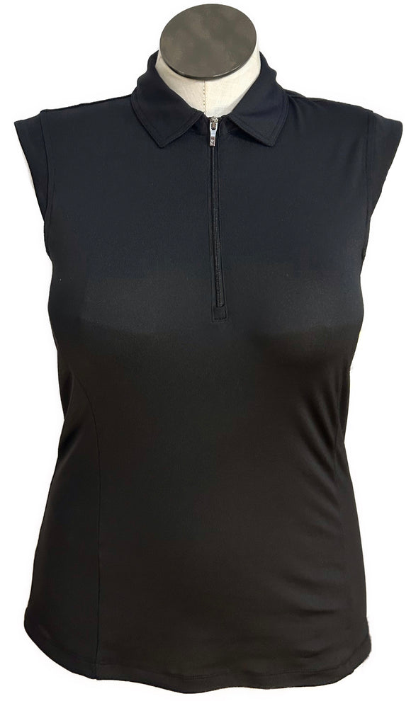 Nivo Black Sleeveless Polo Size M