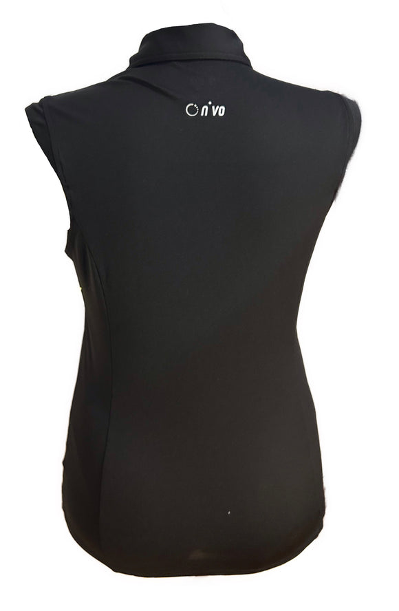 Nivo Black Sleeveless Polo Size M