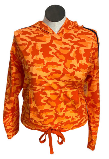 Kinona Orange Camo Adjustable Hoodie Size M