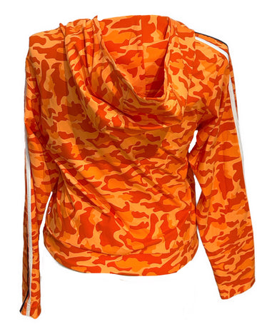 Kinona Orange Camo Adjustable Hoodie Size M - 0