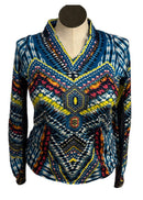 Lucky in Love Symmetrical Tye Dye Sun Shirt Size M-1