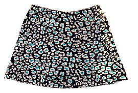 Tail Women's Navy & Teal Cheetah Print Golf Skort Size L