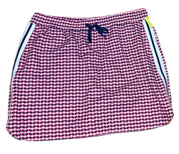 New Lady Hagen Women's Off to the Races Retro Geo Cherry Red Skort Size M MSP$65