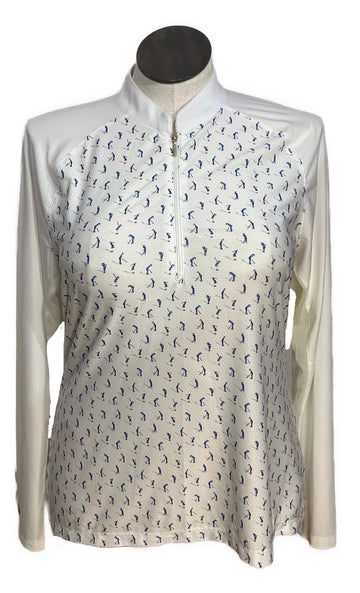 Greg Norman Tiny Golfers White Pullover Size XL