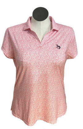 Footjoy Pink Speckle Golf Polo w/ Logo Size XL
