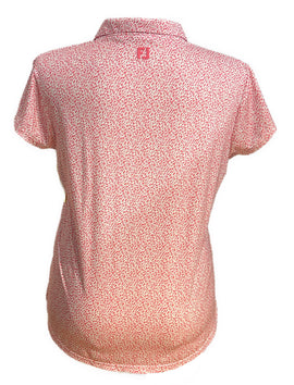 Footjoy Pink Speckle Golf Polo w/ Logo Size XL - 0