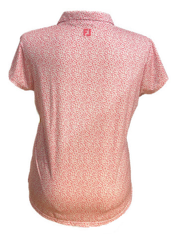 Footjoy Pink Speckle Golf Polo w/ Logo Size XL - 0