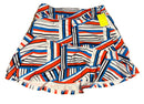 GGBlue red, White & Blue Asymmetrical Woven Skort Size M-1