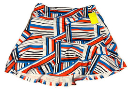 GGBlue red, White & Blue Asymmetrical Woven Skort Size M
