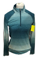 Adidas Golf Turquoise Heather Long Sleeve Pullover Size S-1