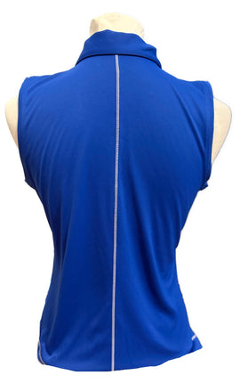 Slazenger Golf Royal Blue Sleeveless Polo Size S - 0