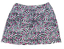 B Skins Women's Zebra & Floral Print Golf Skort Size XL-1