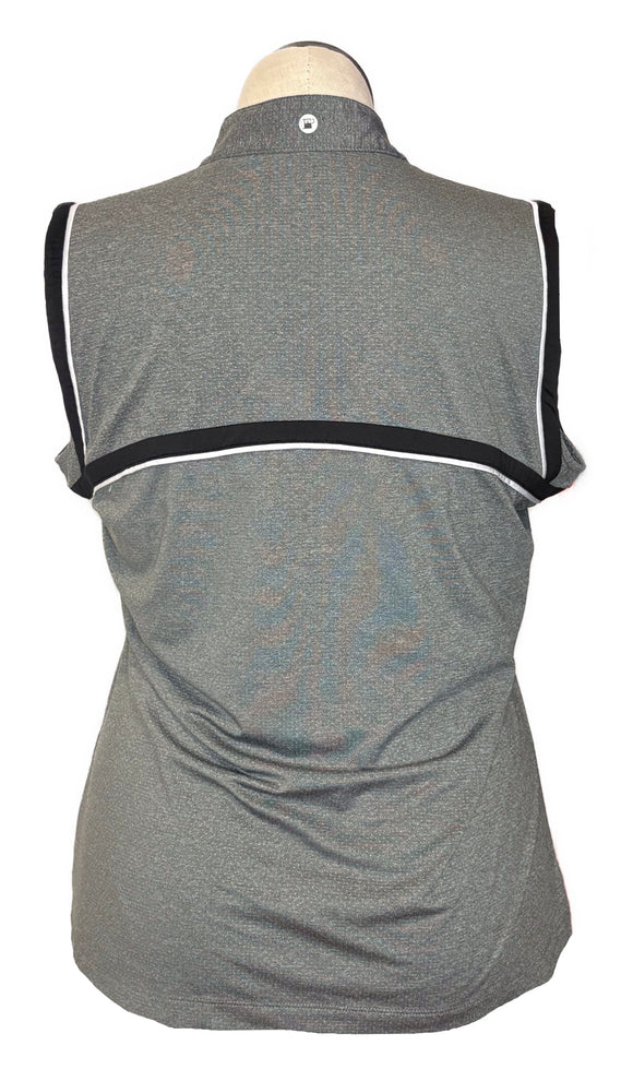EP NY Women's Gray Sleeveless Golf Top w/Black & White Accents Size XL