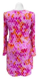 New Ibkul Crew Neck Dress w/ Bell Sleeves - Sriel Pink Size L MSP$118-2