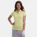 New EP NY Cap Sleeve Zip Placket Golf Polo Size S - Sea Mist MSP$84-1