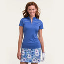 New EP NY Cap Sleeve Zip Mock Golf Polo w/ Crossover - Bluebelle MSP$84-2