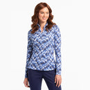New EP NY Bargelp Print Long Sleeve Zip Golf Polo MSP$97-1