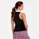 New EP NY Sleeveless Racer Back Golf Polo - Black MSP$84-1
