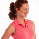 New EP NY Sleeveless Scallop Trim Golf Polo - Tangelo MSP$84-1