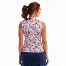 New EP NY Sleeveless Vine Floral Print Golf Polo MSP$84-3