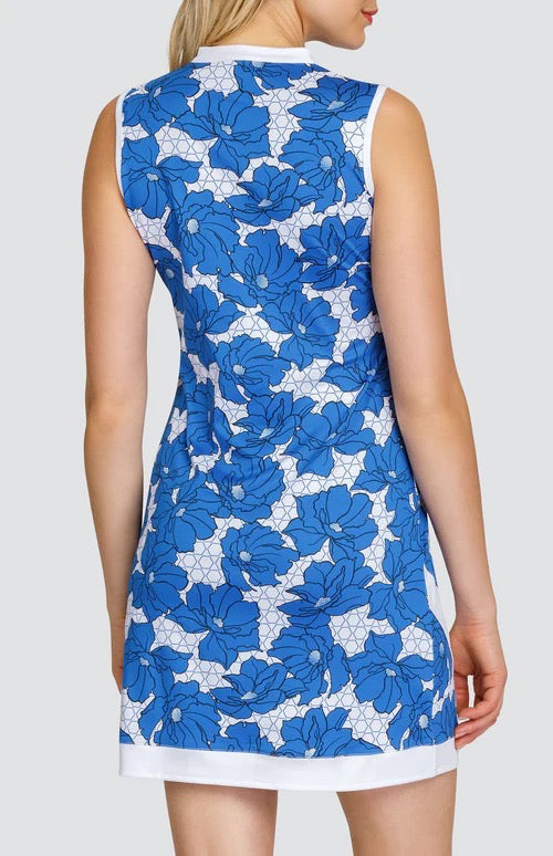 Tail Activewear Elisandra Sleeveless Golf Dress - Sicily Blooms Size M MSP$117