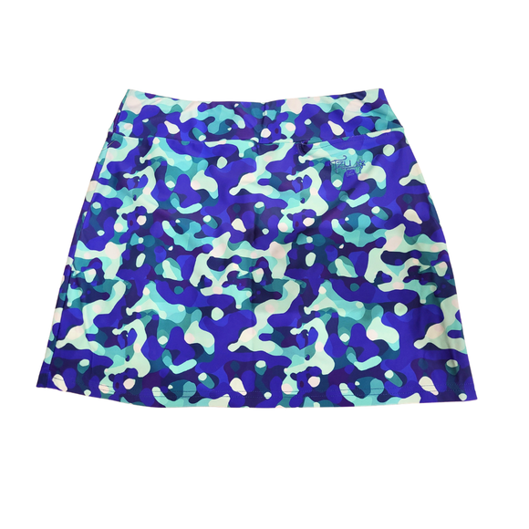 Tzu Tzu Aqua & Royal Camo Mia Skort Size S