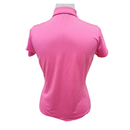 Golftini Pink Polo w/ Ruffle Placket Size M MSP $72-2