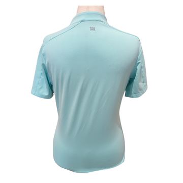 Tail Aqua Textured Women's Funnel Neck Polo Size M - 0