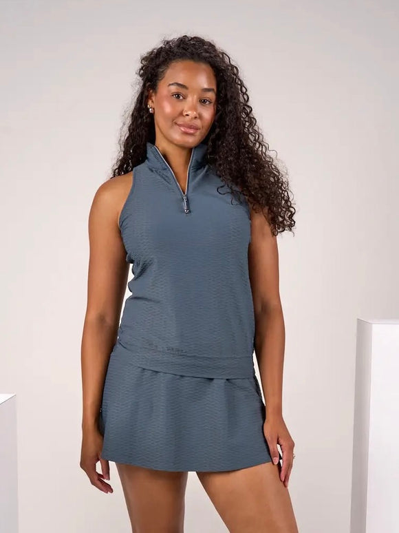 New Black Clover Astra Zip Sleeveless Golf Polo MSP$69