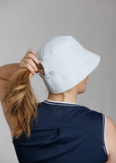 New William Murray Women's White High Ponytail Tech Bucket Hat-2