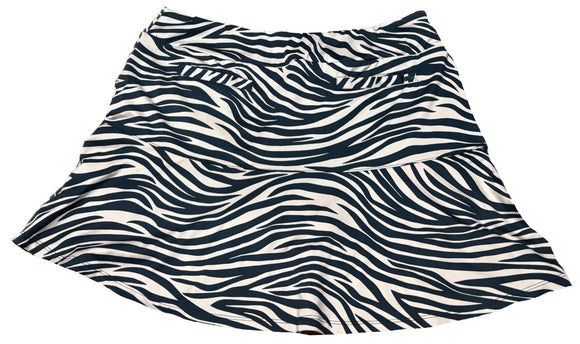 Tail Black & Tan Zebra Skort Size L