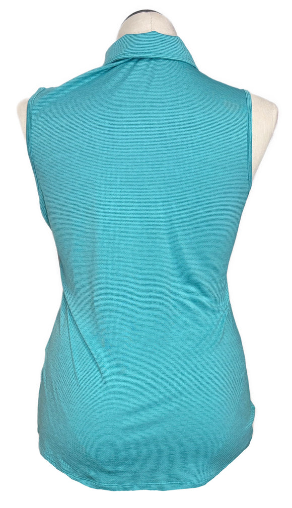 New Adidas Women's Space Dye Sleeveless Golf Polo MSP$50