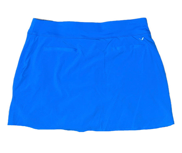 New Callaway Perforated TrueSculpt Golf Skort - Ibiza Blue Size L MSP$70