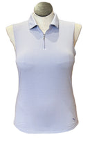 Puma Lavender Grid Sleeveless Polo Size L-1