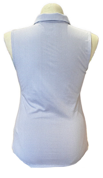 Puma Lavender Grid Sleeveless Polo Size L - 0