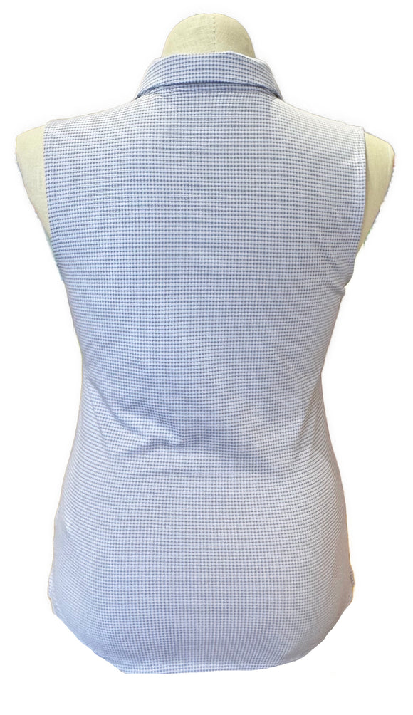 Puma Lavender Grid Sleeveless Polo Size L
