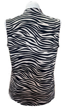 Tail Women's Tan & Black Zebra Print Sleeveless Golf Top Size XXL-2